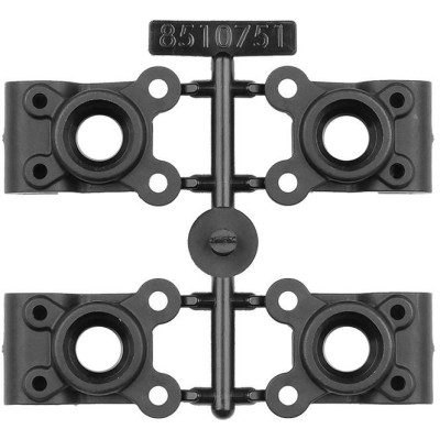 RC10B7 FT Zadní těhlice, -4mm Offset