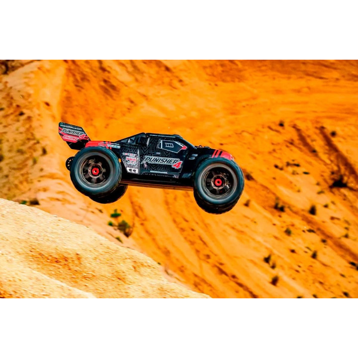 PUNISHER-4 - Monster Truck 4WD 3-4S - RTR - červená