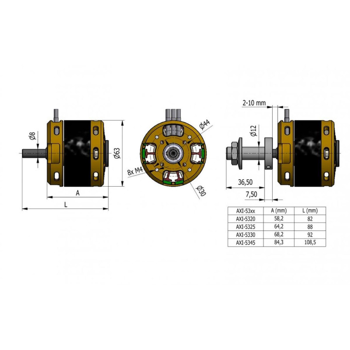 AXI 5325/24 V3 střídavý motor