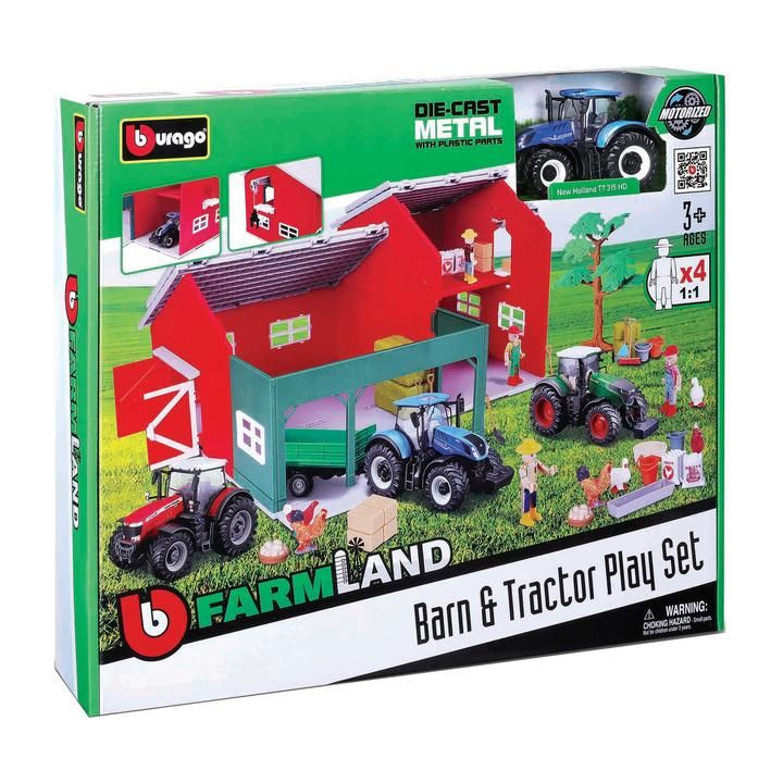 Bburago Farmland Farm Set s traktorem
