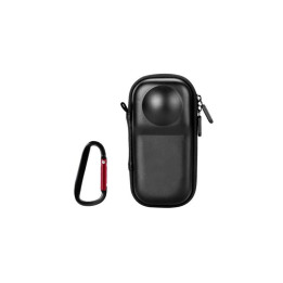 Insta 360 X5 - PU univerzální úložné pouzdro pro Insta360 X5 s karabinou (Black)