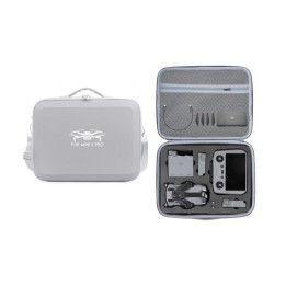 DJI Mini 5 Pro - Šedé PU pouzdro na rameno pro DJI Mini 5 Pro (DJI RC 2 / RC-N3)