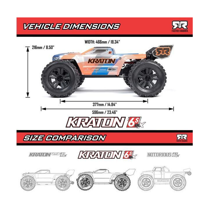 Arrma Kraton 6S V6 BLX 1:8 4WD RTR zelená/černá