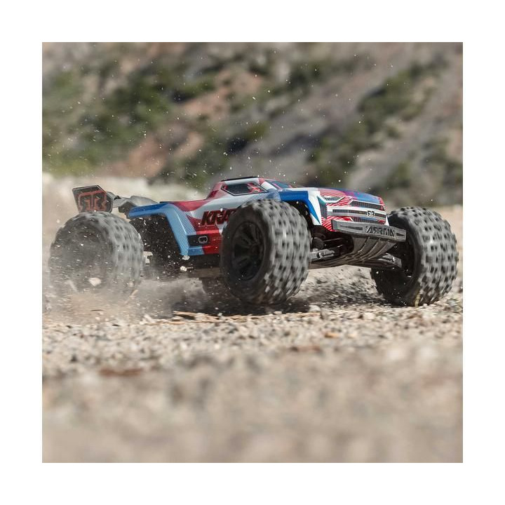 Arrma Kraton 6S V6 BLX 1:8 4WD RTR modrá/červená