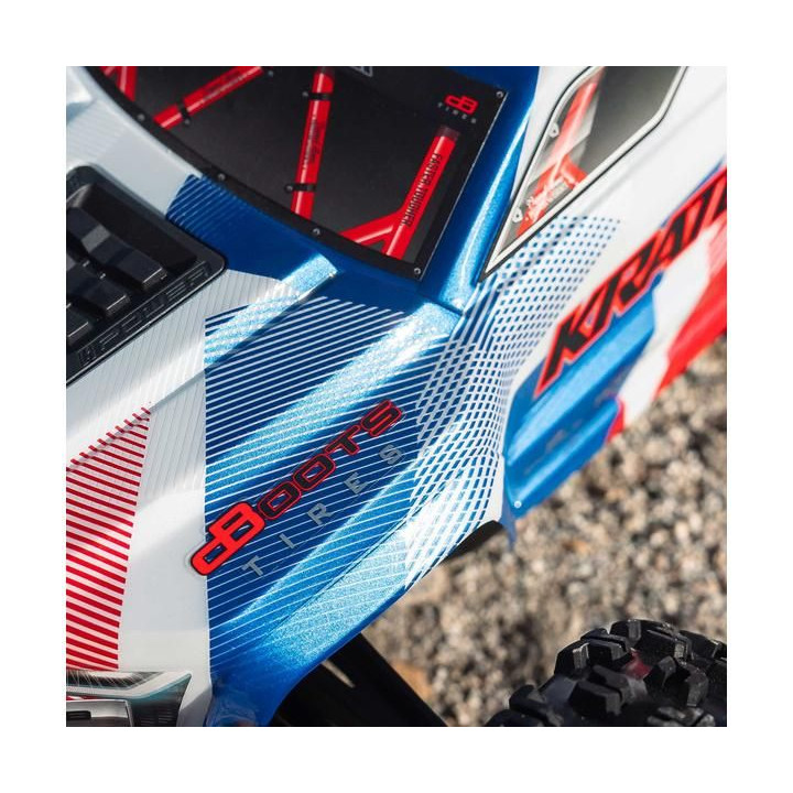 Arrma Kraton 6S V6 BLX 1:8 4WD RTR modrá/červená