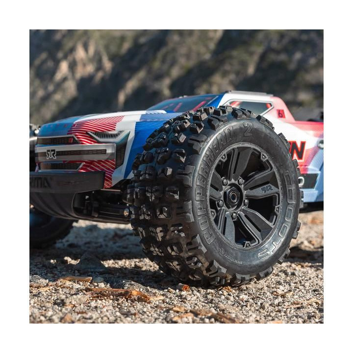 Arrma Kraton 6S V6 BLX 1:8 4WD RTR modrá/červená