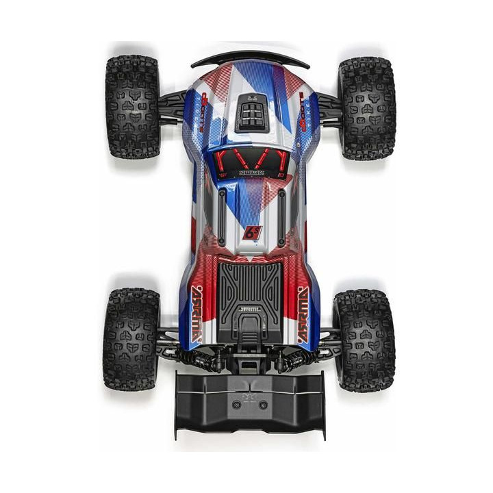 Arrma Kraton 6S V6 BLX 1:8 4WD RTR modrá/červená