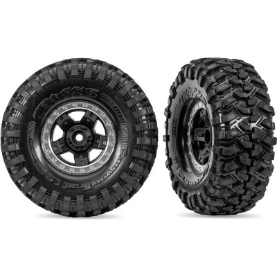 Traxxas kolo 1.9", disk TRX-4 Sport černý polomatně chromovaný, pneu Canyon Trail (2)
