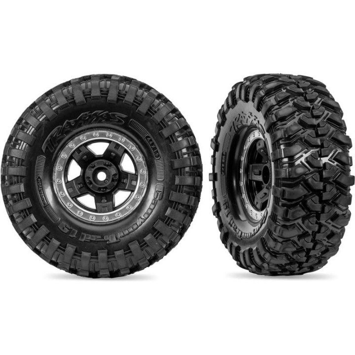 Traxxas kolo 1.9", disk TRX-4 Sport černý polomatně chromovaný, pneu Canyon Trail (2)