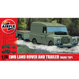 Classic Kit military A02324 - LWB Land Rover (Hard Top) and Trailer (1:76)