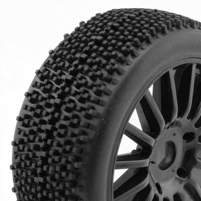 ROCKET 1/8 nalepené BUGGY gumy na černých papr. discích