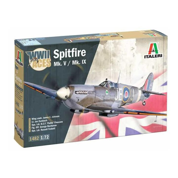 Model Kit letadlo 1482 - Spitfire Mk.V / Mk.IX Aces (1:72)