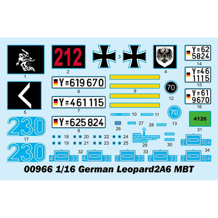 Trumpeter German Leopard 2A6 MBT 1/16