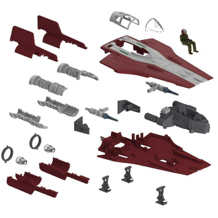 Build & Play SW 06759 - Resistance A-wing Fighter (červený)