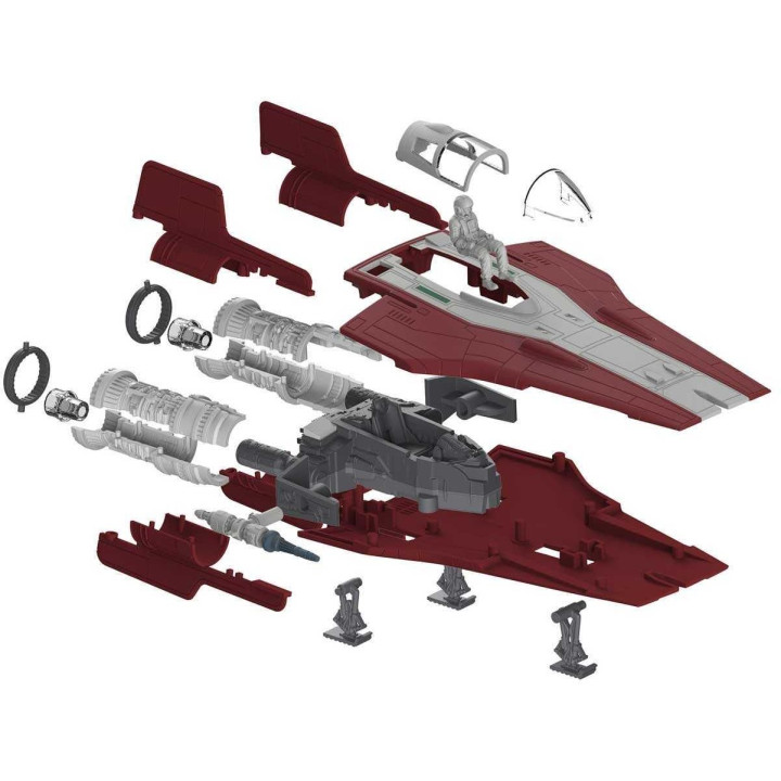 Build & Play SW 06759 - Resistance A-wing Fighter (červený)