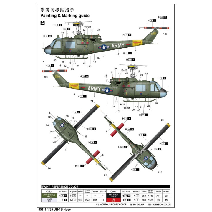 Trumpeter Bell UH-1B Huey 1/35