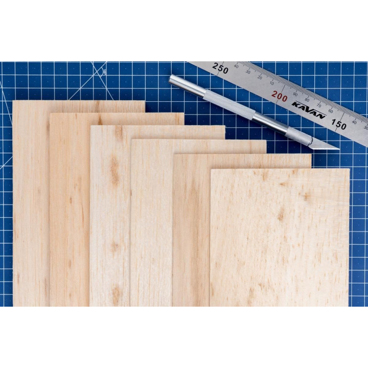 100x10cm Balsa 2 mm standard (B kvalita)
