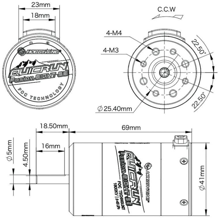 QuicRun Fusion 8IGHT SE pro crawlery 1800kv