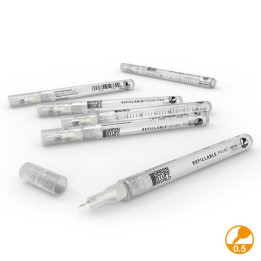Refillable paint pen 0.5 (pack x6) / Plniteľná fixka 0,5 (balenie x6)