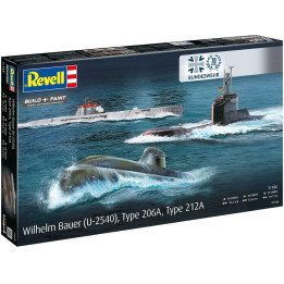 Plastic ModelKit ponorky 05186 - 70 Years Bundeswehr:Wilhelm Bauer,Type 206A,Class2 (1:144)