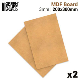 MDF sheets 200x300mm 2pcs / MDF dosky 200x300mm 2ks