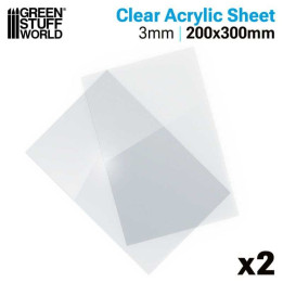 Acrylic sheet 200x300mm 2pcs / Akrylová doska 200x300mm 2ks