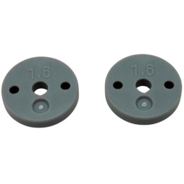 Přesné plastové pístky 1/10 BBS tlumičů (1.6x2 díry, ploché) (13mm) (2 ks)