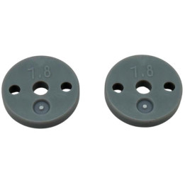 Přesné plastové pístky 1/10 BBS tlumičů (1.8x2 díry, ploché) (13mm) (2 ks)