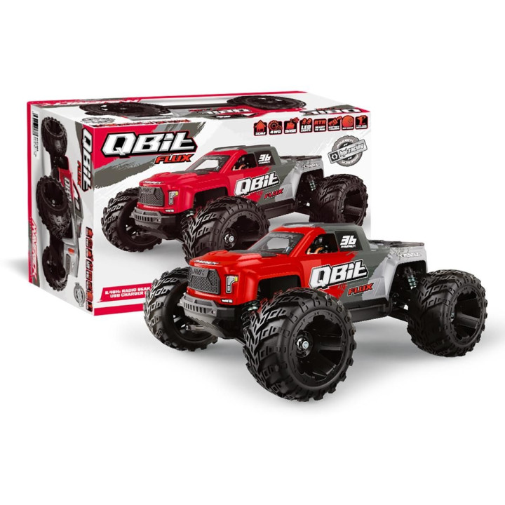 Qbit MT Flux 1/16th Monster Truck - Červený