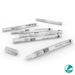 Refillable paint pen 0.7 (pack x6) / Plniteľná fixka 0,7 (balenie x6)