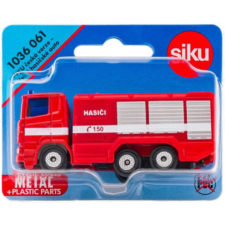 SIKU Blister - velké hasičské auto (česká verze) 1:50