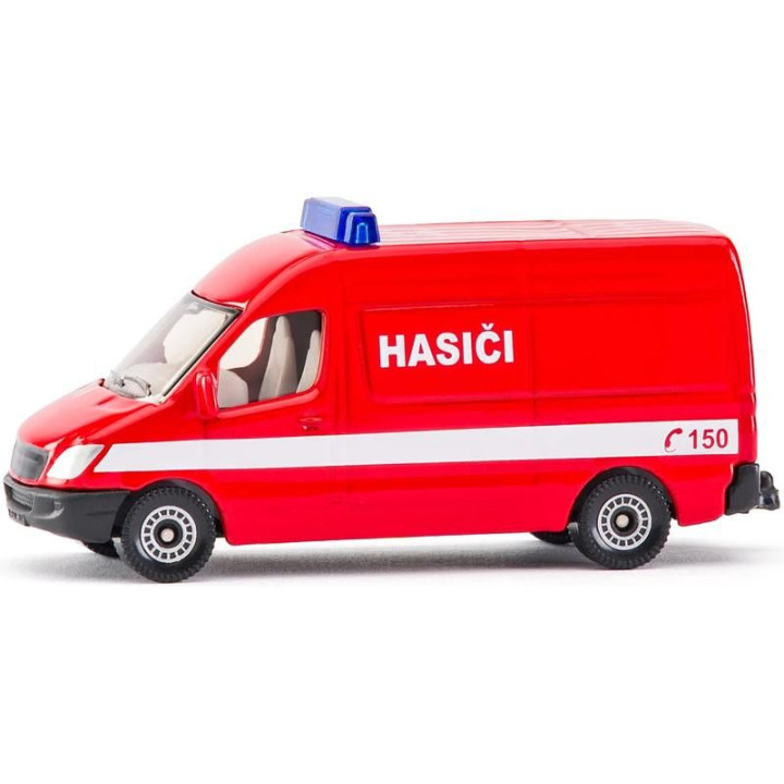 SIKU Blister - hasičská dodávka (česká verze) 1:50