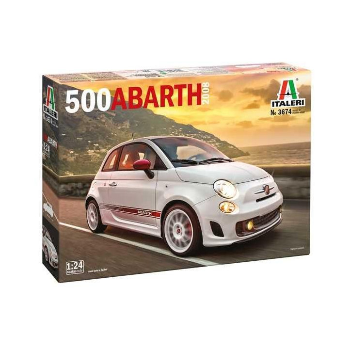 Model Kit auto 3674 - 500 Abarth (2008) (1:24)