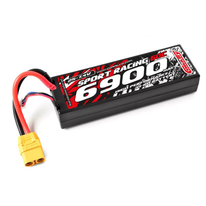 Power Racing 50C - 6700mAh - 7,4V-LiPo Stick Hardcase-XT90
