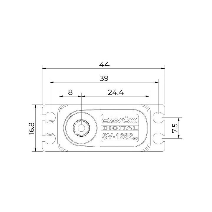 SV-1262MG HiVolt digitální servo (9kg-0,085s/60°)