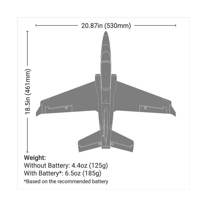 E-flite Viper EDF 0.53m SAFE Select BNF Basic