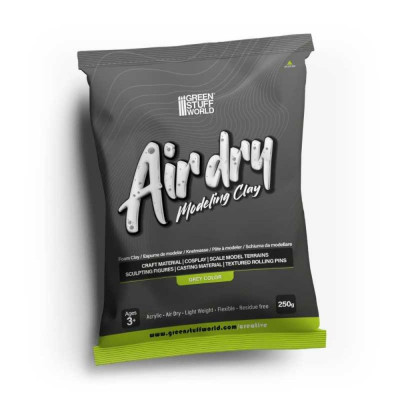 Air Dry Foam Clay 250gr. - Grey / Vzduchom schnúca penová hmota 250g – sivá
