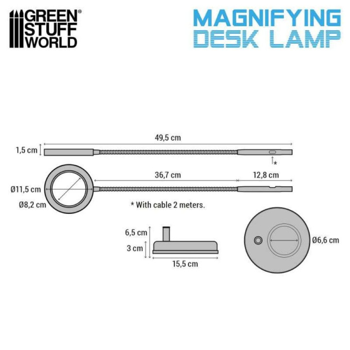 Magnifying desk lamp - Darth Black