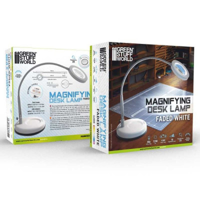 Magnifying desk lamp - Faded White