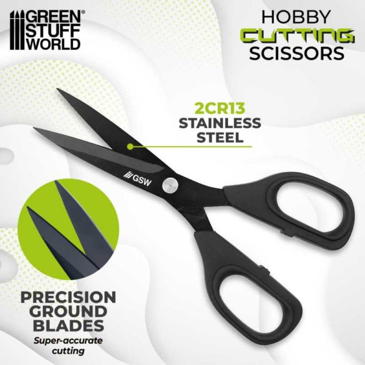 Black hobby cutting scissors / Čierne nožnice pre hobby