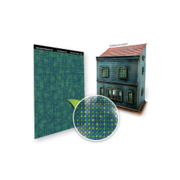 Vitráž geometrický vzor Green Stuff World