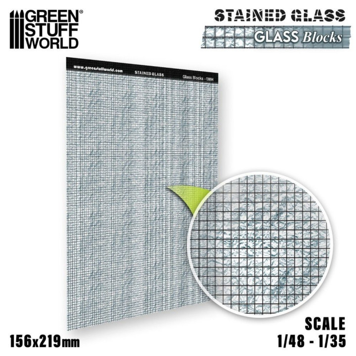 Vitráž sklenené bloky Green Stuff World