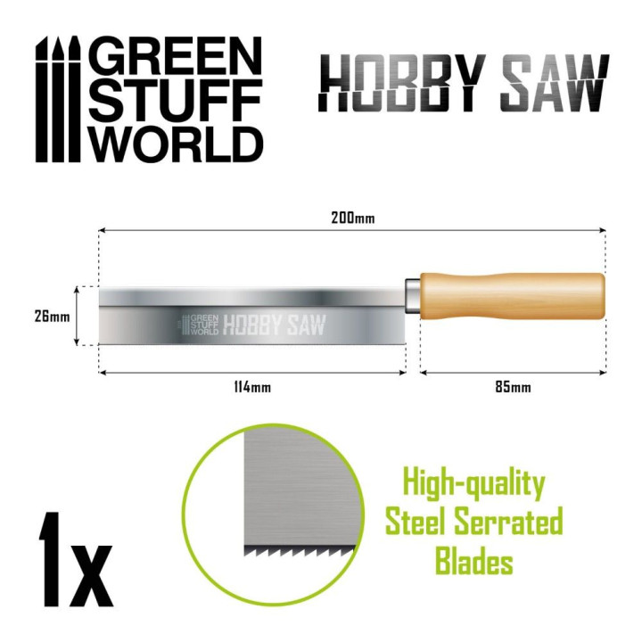 Hobby píla Razor Saw Green Stuff World