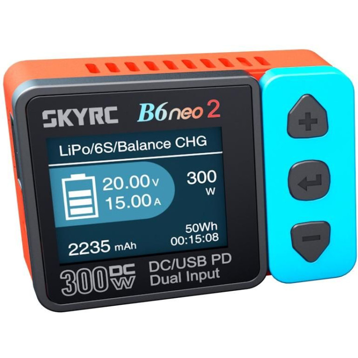 SKY RC B6 neo 2 nabíječ 300W (červená/modrá)