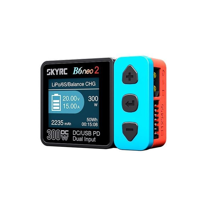 SKY RC B6 neo 2 nabíječ 300W (červená/modrá)