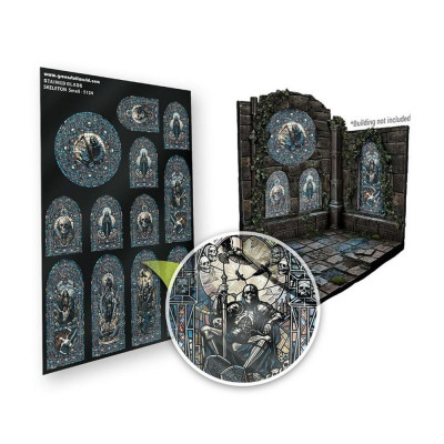 Vitráž skeleton malá 150×220 mm Green Stuff World