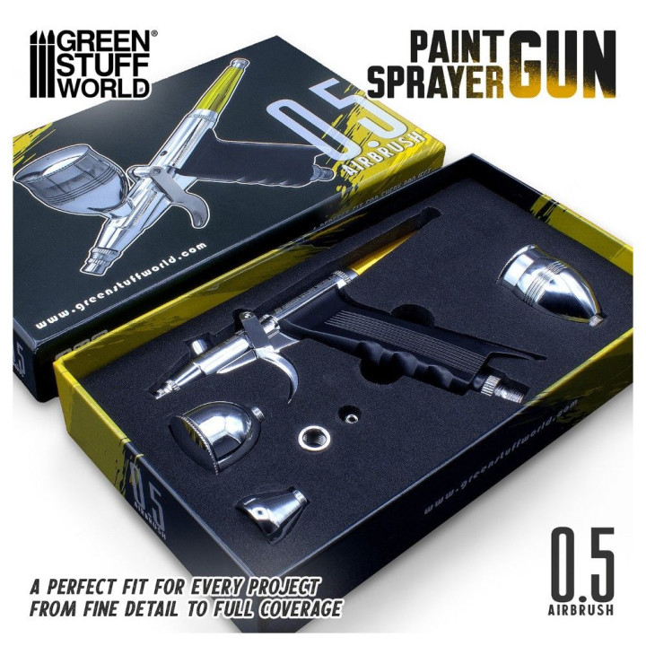 Airbrush pištoľ 0,5 mm s vymeniteľnými nádobkami