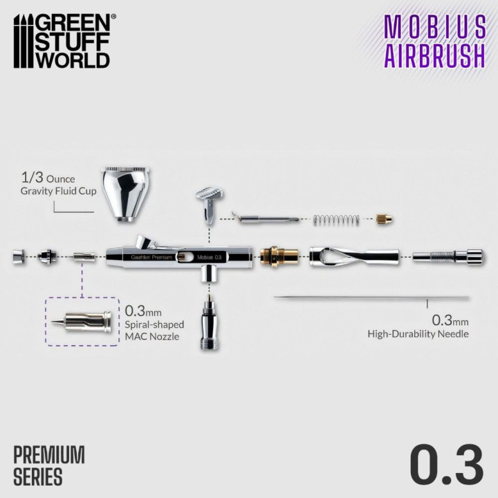 Gaahleri GHPM-Mobius Airbrush 0,3 mm Premium Series