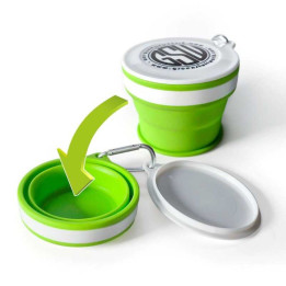 Silikónový skladací pohár 170 ml – Green Stuff World