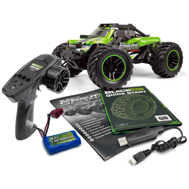 Spryte MT Turbo 1/20 4WD Monster Truck – Červený